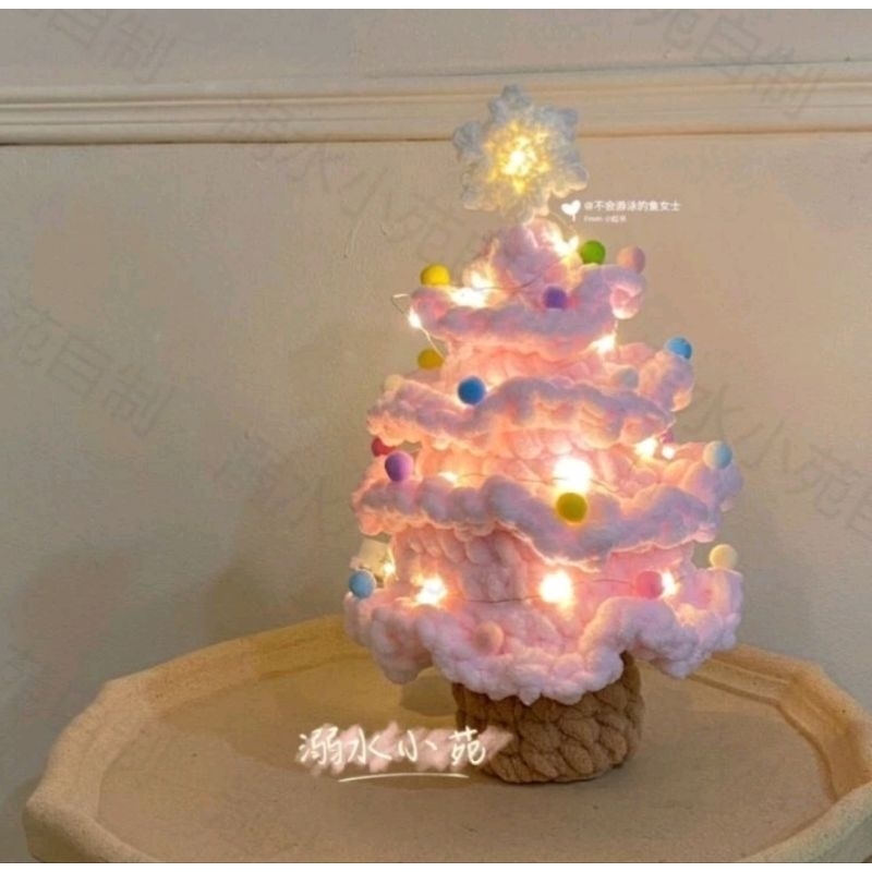 Cây thông noel len trang trí decor