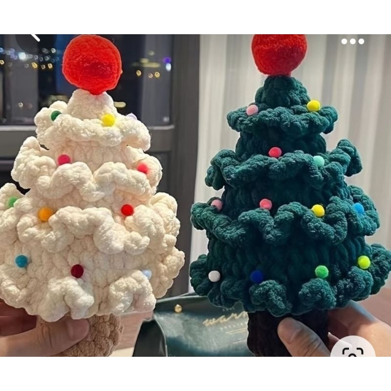 Cây thông noel len trang trí decor