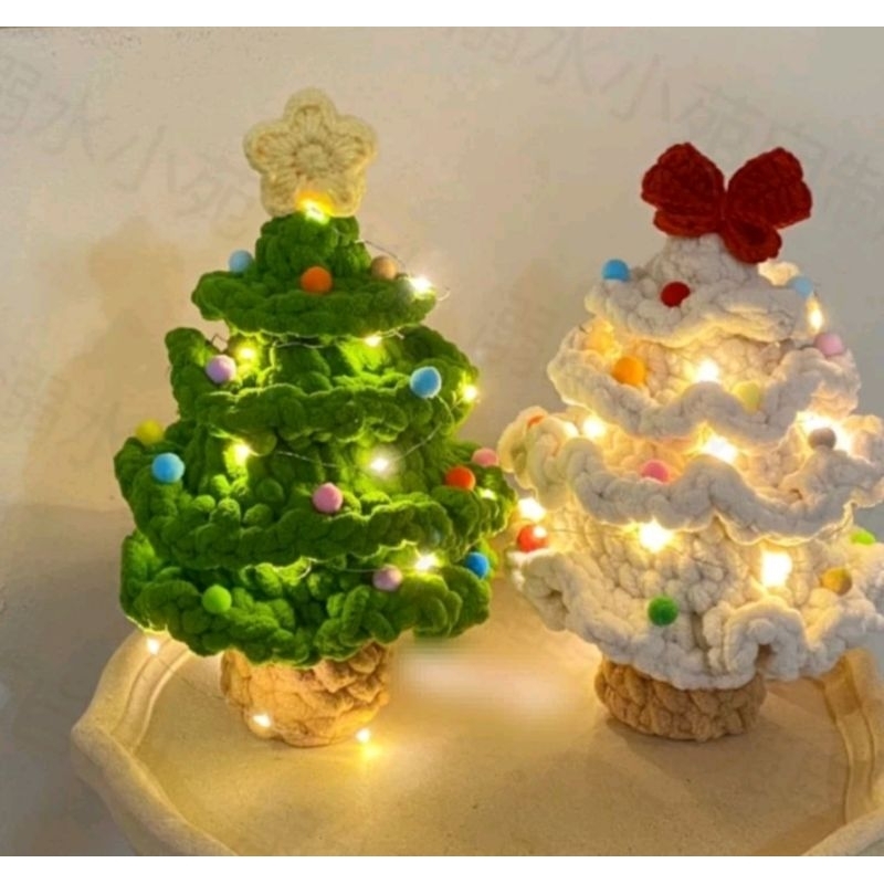 Cây thông noel len trang trí decor