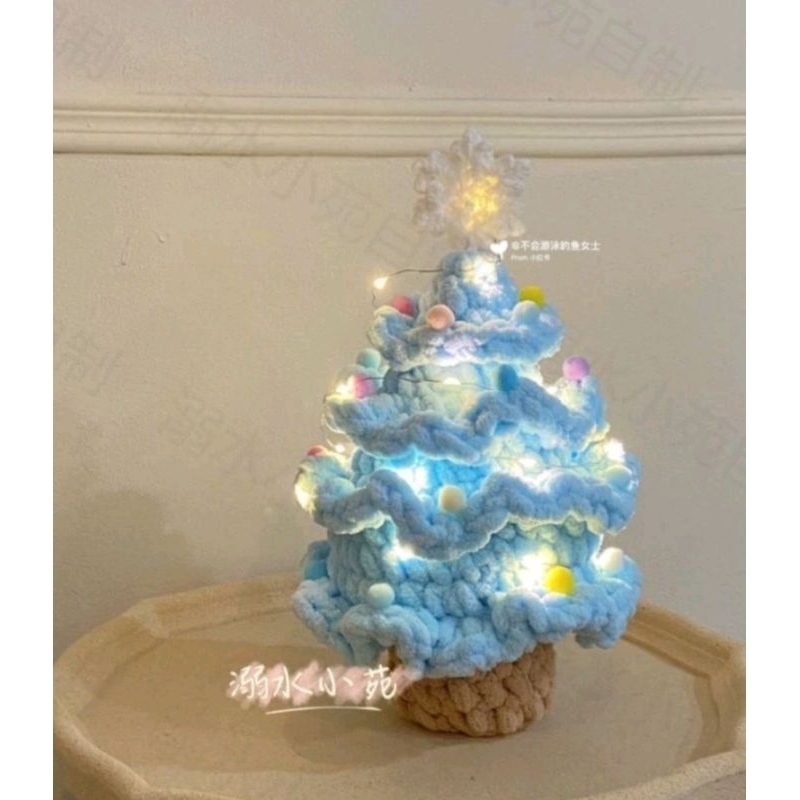 Cây thông noel len trang trí decor