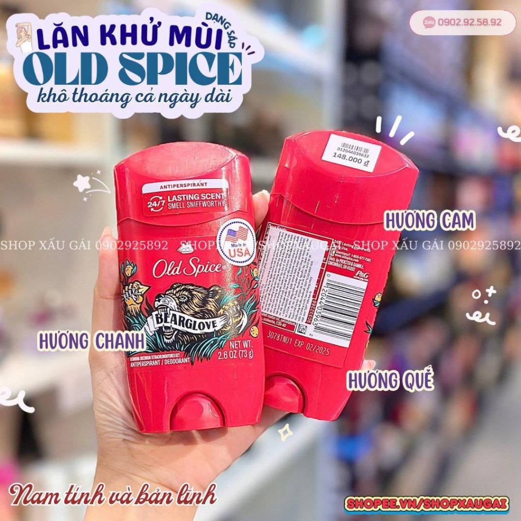 Lăn sáp khử mùi nam Old Spice 85g