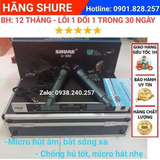 [LOẠI 1 SHURE]Micro không dây Shure U980- shure u-980- micro u980 - micro không dây - micro shure - micro karaoke