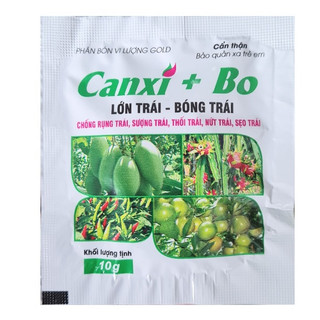 Canxi-Bo hạn chế rụng hoa trái non - Chống nứt trái, Phân bón siêu Canxi Bo