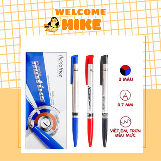Hộp bút bi Thiên Long nét to FO - 024,/ 20 cái màu xanh - đen- đỏ ngòi 0.7 mm dùng trong văn phòng giá rẻ - MIKE STORE