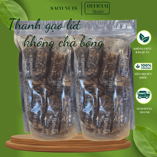 Thanh gạo lứt, thanh gạo lứt mix hạt không chà bông giảm cân 500gr - Saco Nuts