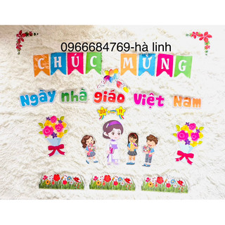 Set trang trí bảng 20/11