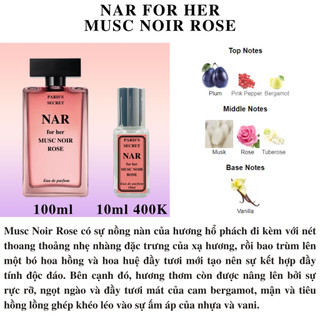 Nước hoa Nữ - Nar For Her Musc Noir Rose New 2022
