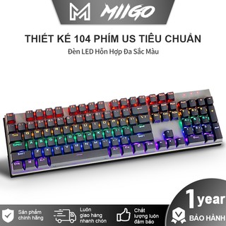 Bàn phím cơ gaming k1 xanh switch 20 chế độ led màu cực đẹp 104 phím，nhựa phun hai màu-bảo hành một năm