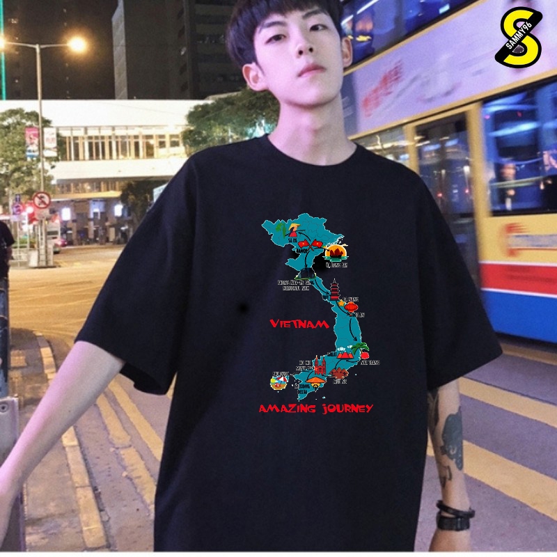 Áo phông nam nữ thun Cotton unisex Áo việt nam dễ thương hoài niệm MVR size rộng tee  KK4071