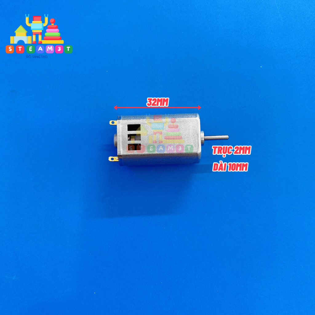 Motor 180 mô tơ mini KFK-180 điện áp 3V - 7.4V tốc độ cao 10600 - 28000 RPM - LK0208