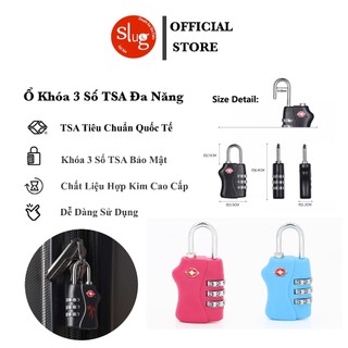 Ổ khoá số vali mini TSA 3 số cao cấp bảo vệ hành lý khóa mã số