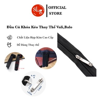 Đầu khóa kéo củ khóa vali đầu số 8 dùng cho khóa vali chìm