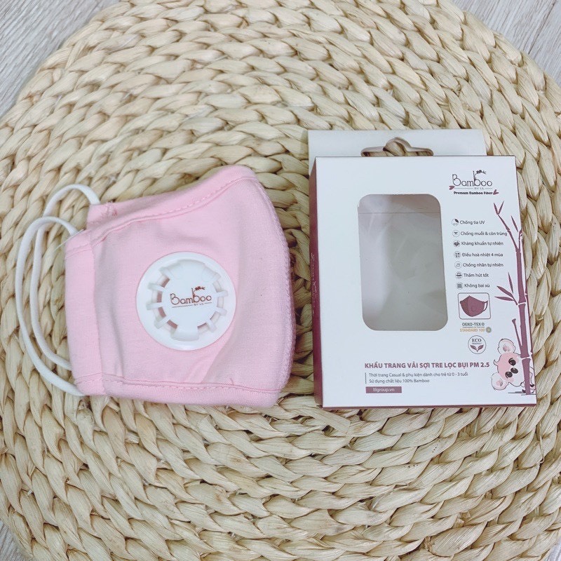 KHẨU TRANG LỌC BỤI 3 LỚP SỢI TRE BAMBOO BY LIL , banbuondososinh1