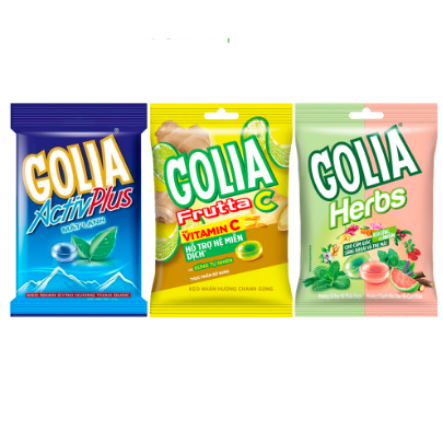 Kẹo Nhân Hương Chanh Gừng Vitamin C Golia Frutta C