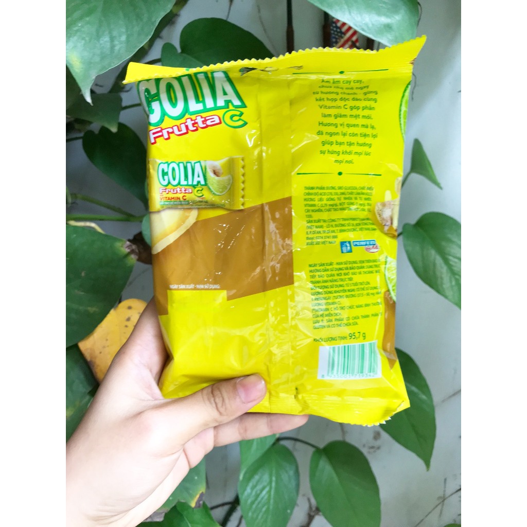 Kẹo Nhân Hương Chanh Gừng Vitamin C Golia Frutta C