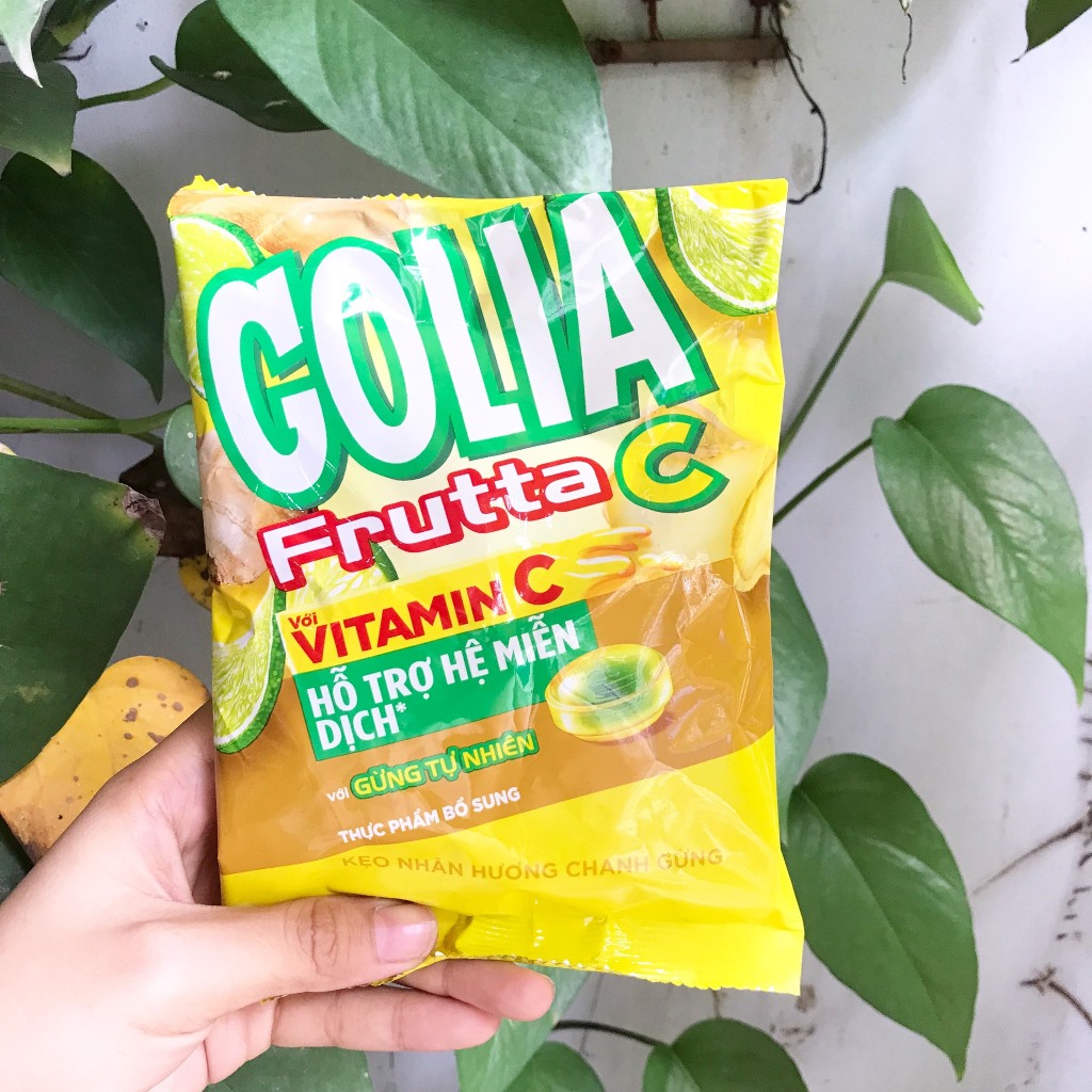 Kẹo Nhân Hương Chanh Gừng Vitamin C Golia Frutta C