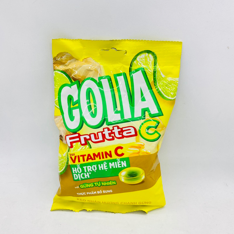 Kẹo Nhân Hương Chanh Gừng Vitamin C Golia Frutta C