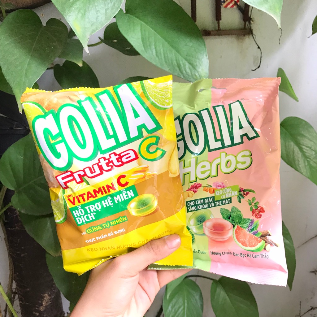 Kẹo Nhân Hương Chanh Gừng Vitamin C Golia Frutta C