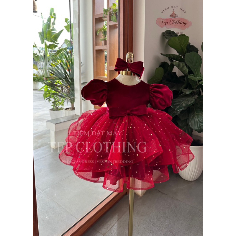 𝐀𝐒𝐓𝐄𝐑- Đầm Công Chúa Thiết Kế Cho Bé Gái by Tep Clothing- Hình Thật