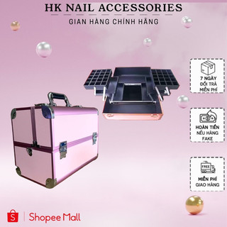 Cốp nhôm to đựng đồ dụng cụ nail mi phun săm HK NAIL ACCESSORIES cao cấp
