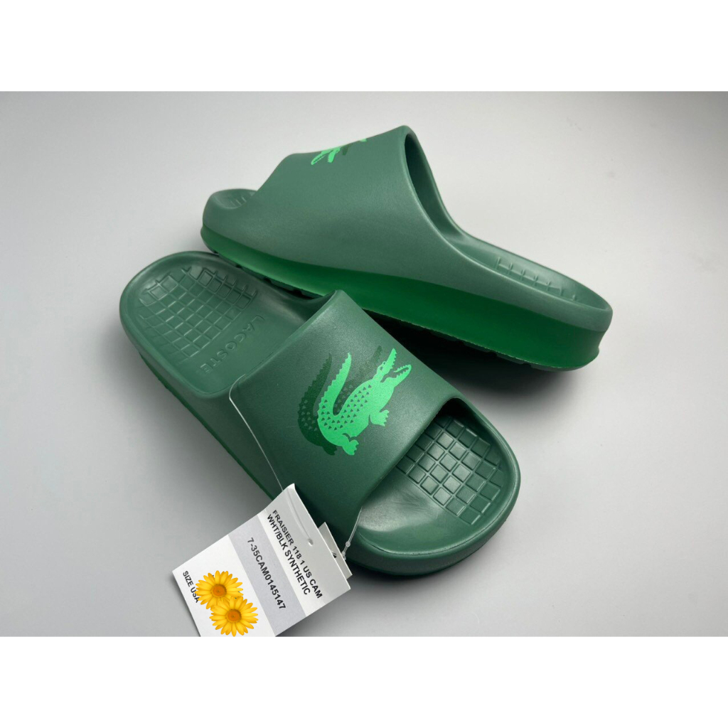 Dép đúc nguyên khối Nam Nữ Lacoste - Dép quai ngang Lacoste Nam Nữ