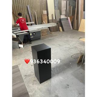 Bục trưng bày, bục decor, bục gỗ livestream, bục trang trí màu đen