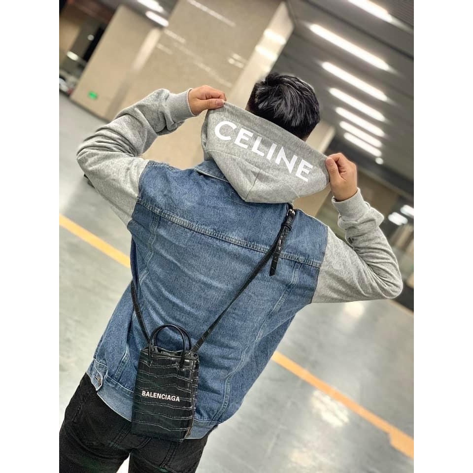 Áo KHOÁC BÒ XANH MŨ NỈ BÔNG CELINE 6866