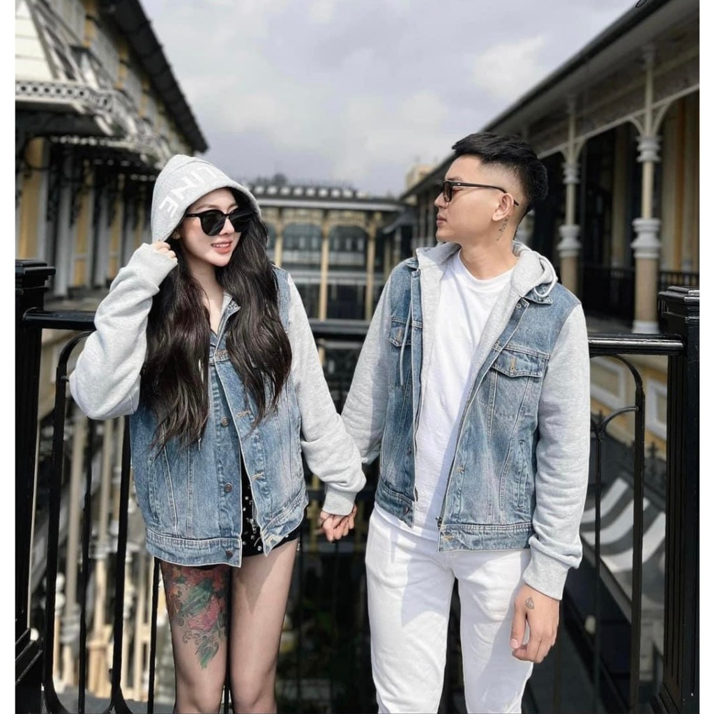 Áo KHOÁC BÒ XANH MŨ NỈ BÔNG CELINE 6866