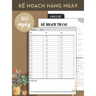 Sổ tay kế hoạch 365 ngày của tôi  -  My Planner 2025 - 1 năm Lập kế hoạch hàng ngày, tháng, năm