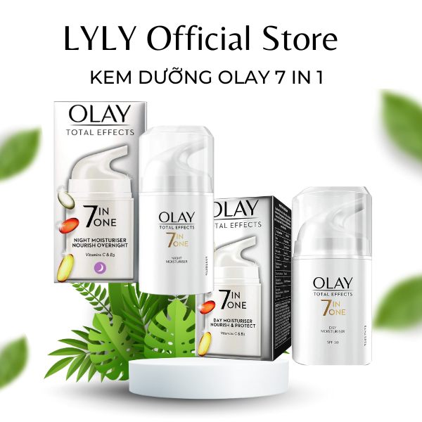 Kem Dưỡng Olay Total Effects 7 In 1 Ngày Và Đêm 50ml - sáng da chống lão hóa