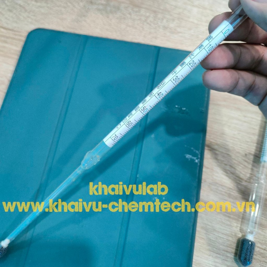 Dụng cụ baume kế  thang 0-35 và 0-70 thí nghiệm