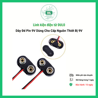 Dây đế pin 9v dùng cho cấp nguồn thiết bị 9v