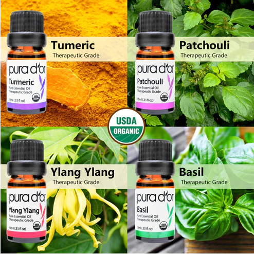 Tinh dầu PURA DOR 16 lọ Sweet Essential Oil Organic Thư Giãn, Giải Tỏa Căng Thẳng Hữu Cơ Thuần Chay Tự Nhiên