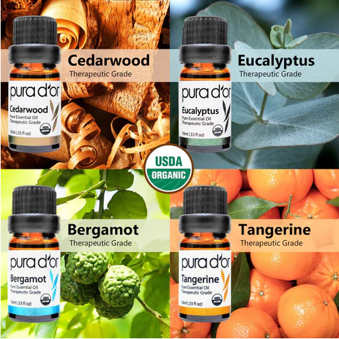Tinh dầu PURA DOR 16 lọ Sweet Essential Oil Organic Thư Giãn, Giải Tỏa Căng Thẳng Hữu Cơ Thuần Chay Tự Nhiên