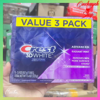 Tổng hợp Kem Đánh răng Crest 3D white advance radiant mint Mỹ