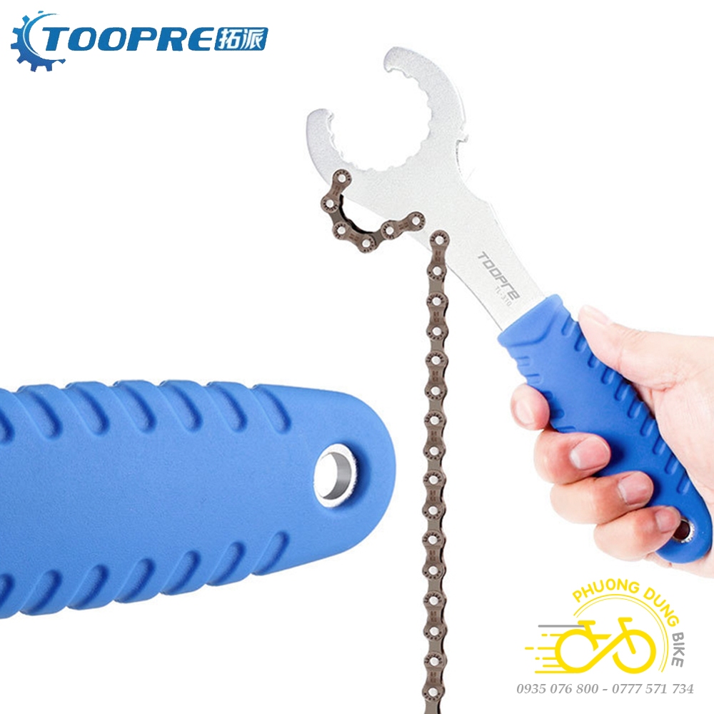 Dụng cụ giữ líp và tháo trục cốt rỗng xe đạp 3in1 TOOPRE TL-310