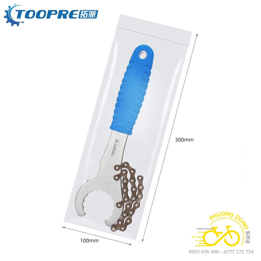 Dụng cụ giữ líp và tháo trục cốt rỗng xe đạp 3in1 TOOPRE TL-310
