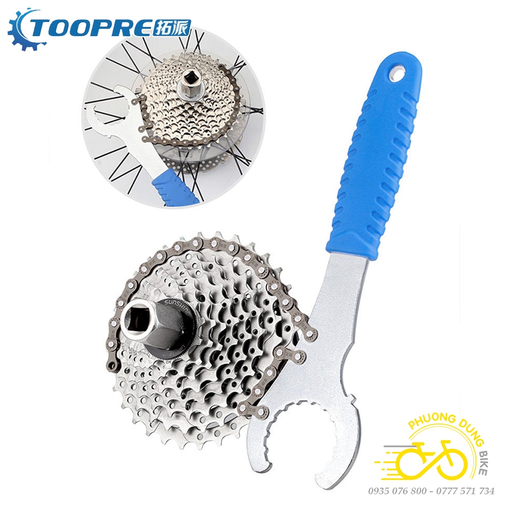 Dụng cụ giữ líp và tháo trục cốt rỗng xe đạp 3in1 TOOPRE TL-310