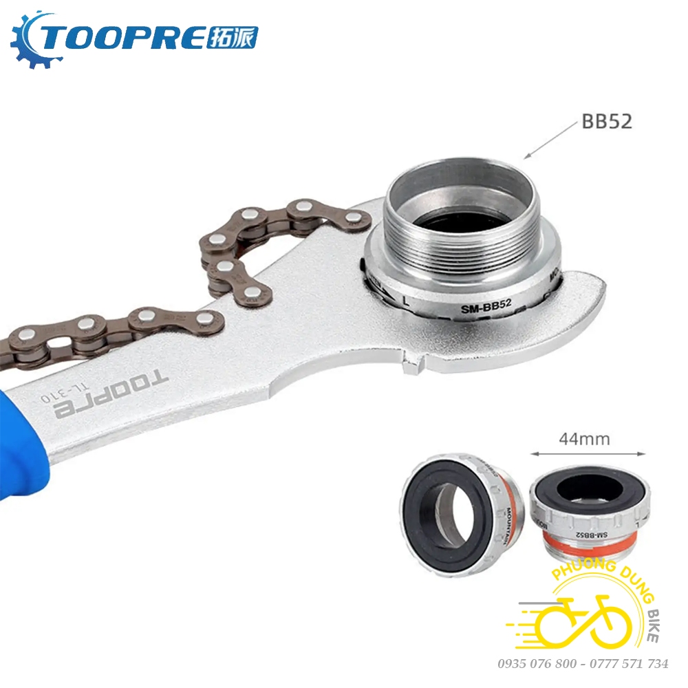 Dụng cụ giữ líp và tháo trục cốt rỗng xe đạp 3in1 TOOPRE TL-310