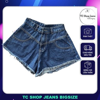 Quần short jeans nữ bigsize kiểu ống xòe tcshop t8000