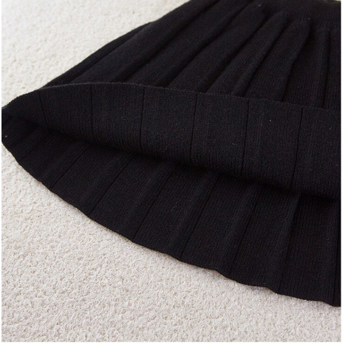 Bộ len bé gái kèm chân váy thiết kế 2021, Cho bé từ 1-6 tuổi  thương hiệu Hapykids 23.BL01