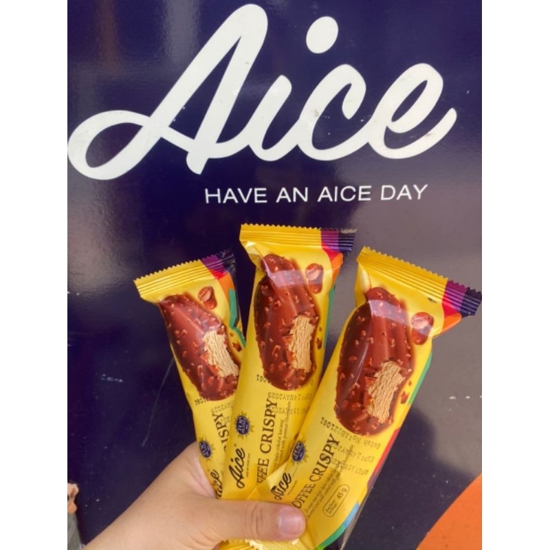 [HỎA TỐC HCM] - KEM AICE HADILAO - COFFEE CRISPY (CÀ PHÊ BỌC VỎ ĐẬU PHỘNG GIÒN)