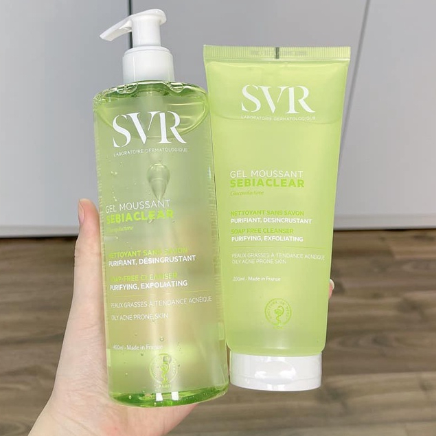 Gel rửa mặt dành cho da dầu mụn SVR Sebiaclear Gel Moussant 200ml