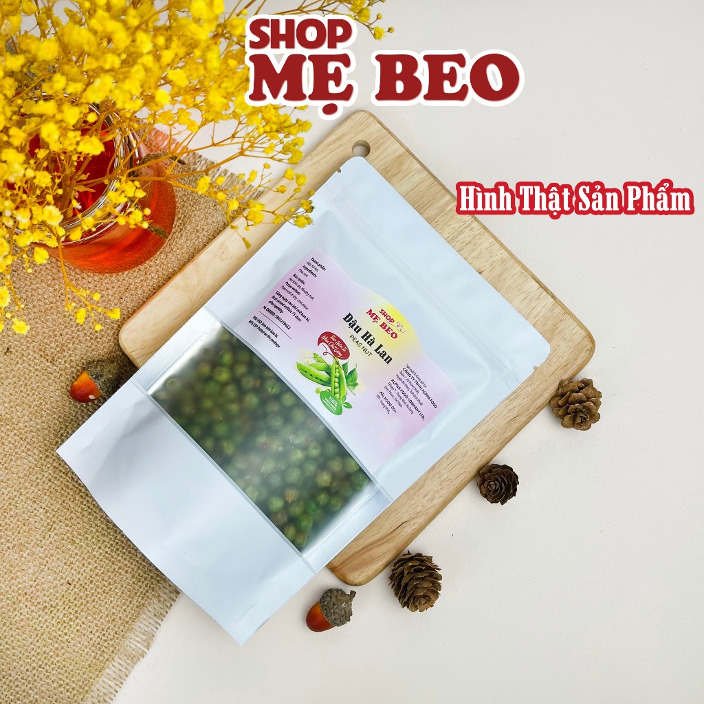 1KG Đậu Hà Lan Tỏi Ớt Sấy Giòn Loại 1 Shop Mẹ Beo