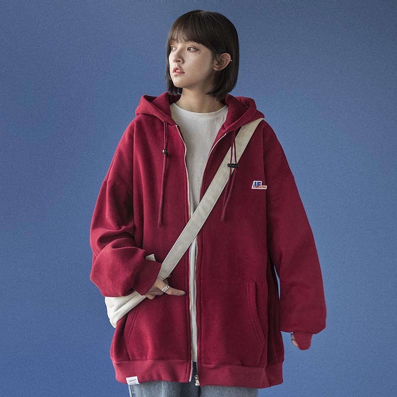 Áo Hoodie Zip 1990live, Áo Khoác Hoodie Form Rộng Có Mũ 2 lớp Chất Nỉ Bông dày dặn