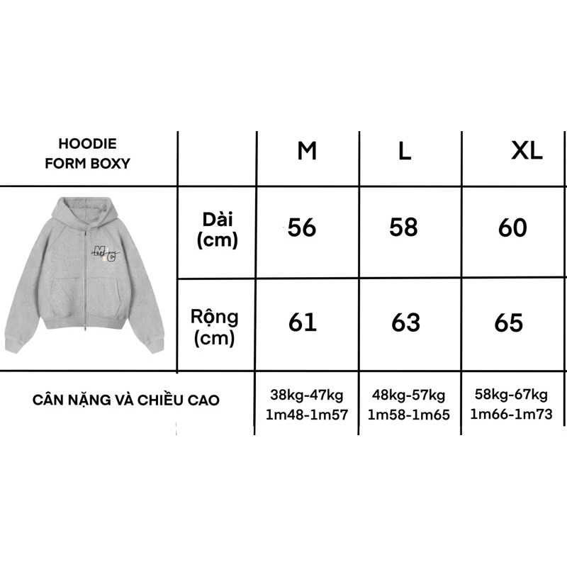 Áo khoác Hoodie zip-MOM SAYS I'M COOL- tay phối màu form boxy