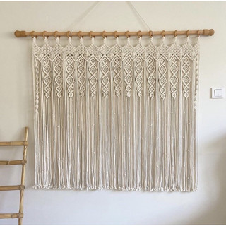 Mành/rèm cửa sổ, cửa chính bằng dây thừng thủ công macrame.