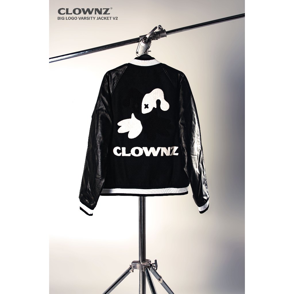 Áo khoác varsity jacket local brand Clownz Big Logo V2 unisex nam nữ, form rộng, nhiều màu
