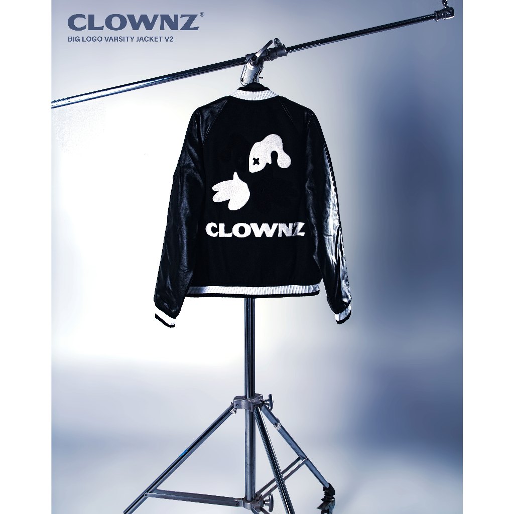 Áo khoác varsity jacket local brand Clownz Big Logo V2 unisex nam nữ, form rộng, nhiều màu