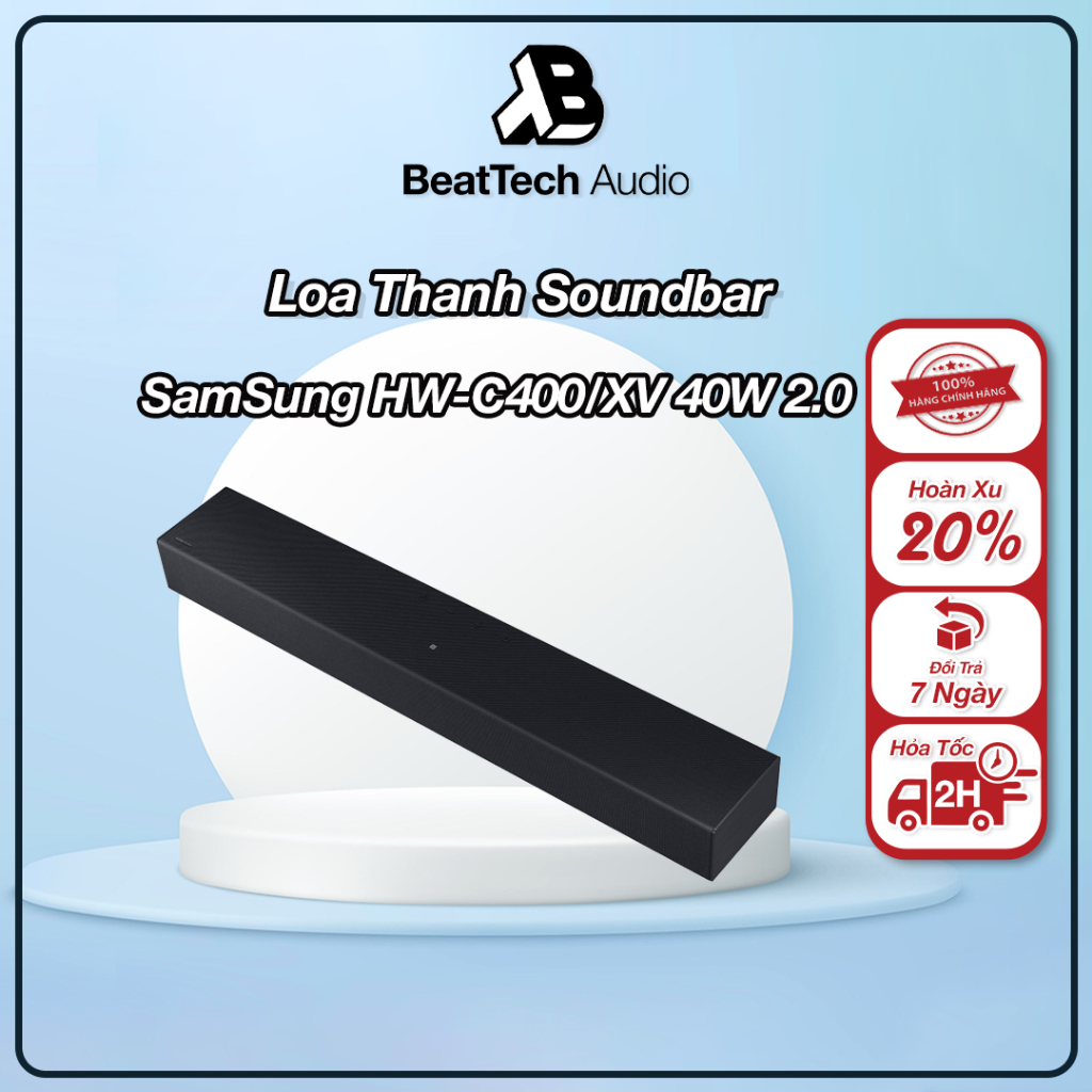 Loa thanh Samsung HW-C400/XV 40W 2.0 - hàng chính hãng - bảo hành 12 tháng